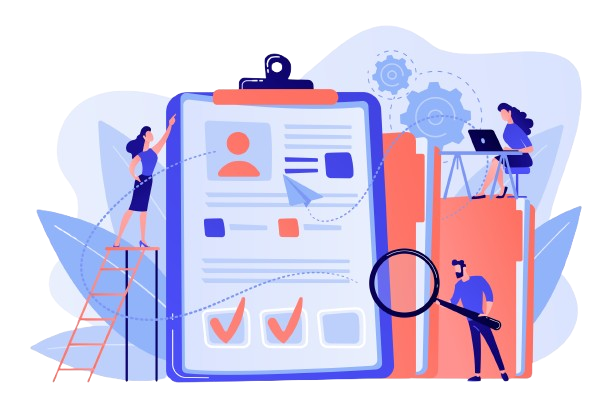 Working on fresher resume illustration