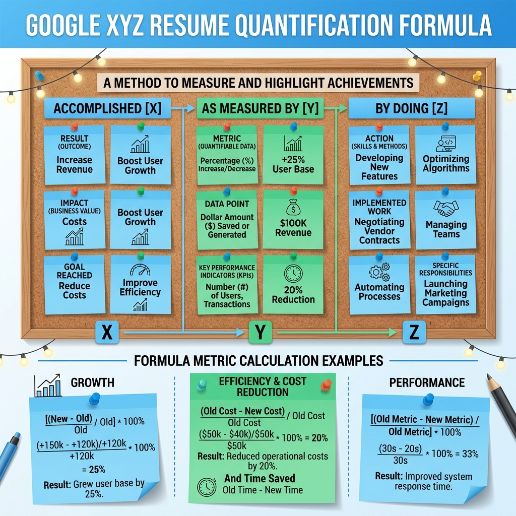 Infographic Diagram for How to Quantify Your Resume Achievements (Even Without Direct Data)